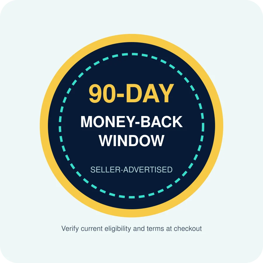 The Genius Switch 90-day money-back guarantee badge